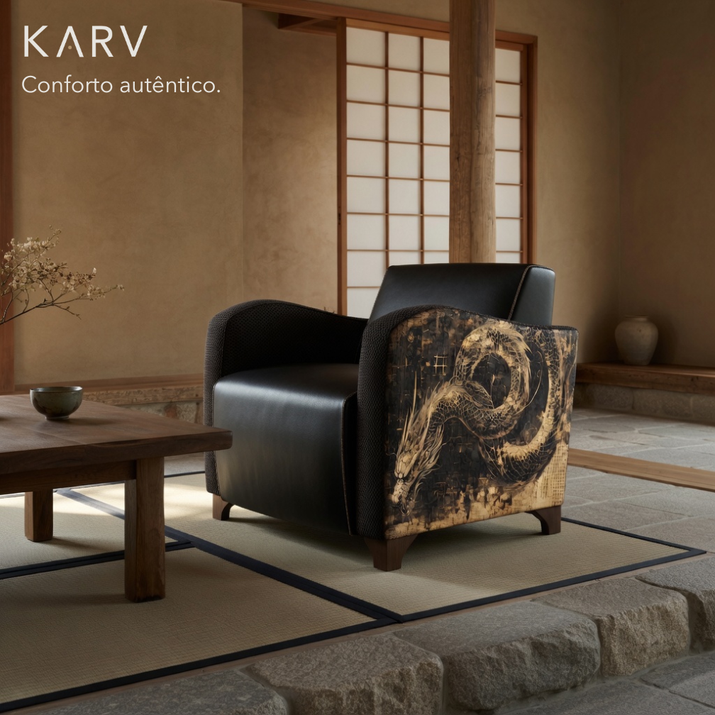 Poltrona Decorativa estilo Oriental